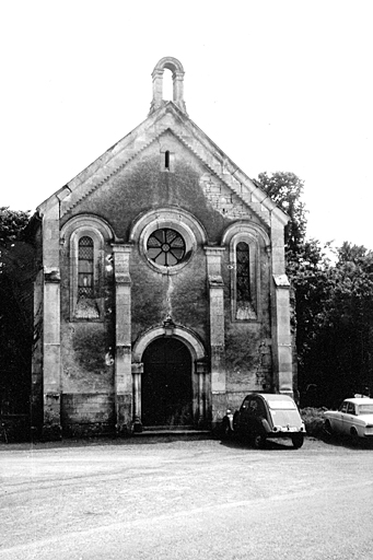 Elévation antérieure, vue prise en 1970.