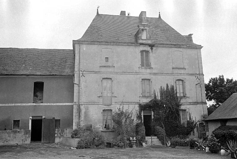 Logis principal, façade à l'est, état en 1970