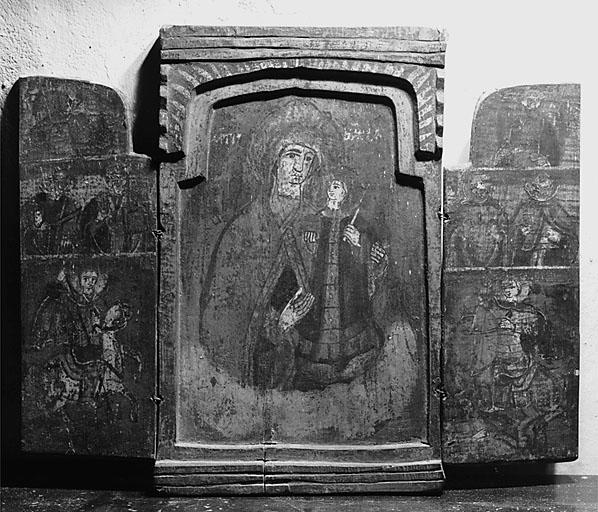 Tableau : Vierge à l'Enfant-Saints