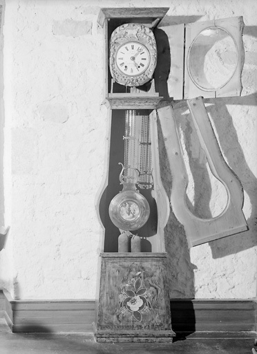 Vue de l'horloge ouverte.