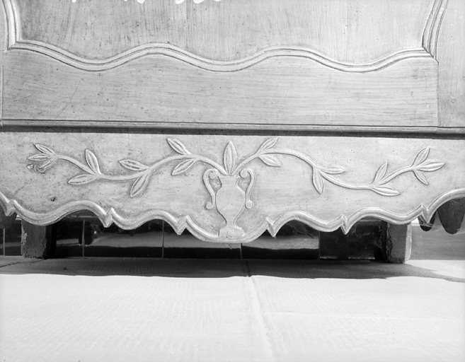 Détail de la traverse inférieure.