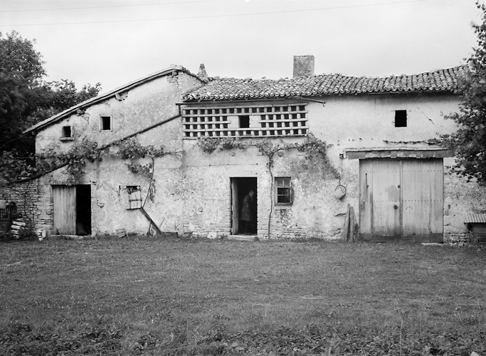 Communs au nord, élévation sud.