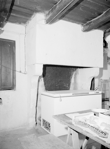 Corps secondaire, pièce nord, cheminée.