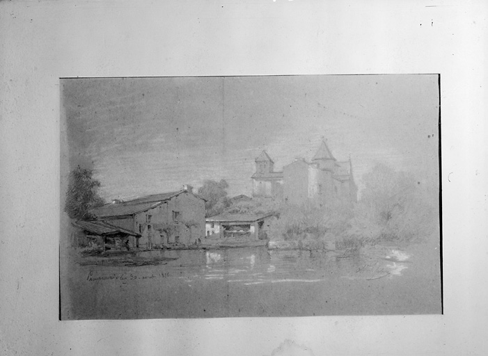 Etat en 1856, dessin par Le Fève.