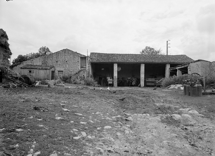 Corps de bâtiment sud (F, G), élévation nord.