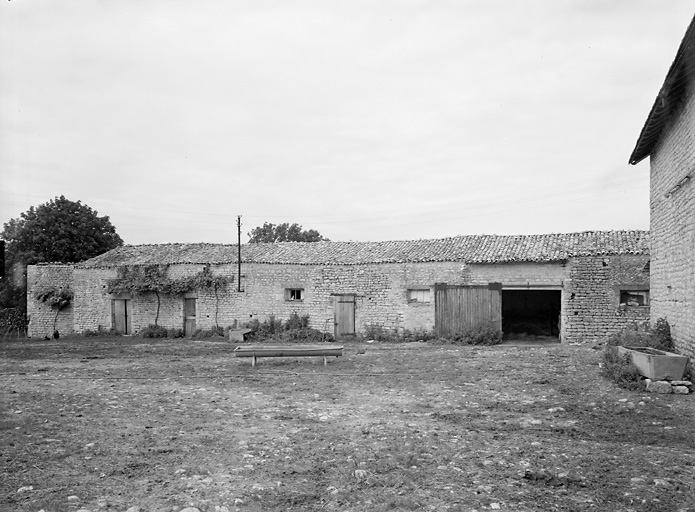 Corps de bâtiment nord, élévation sud.