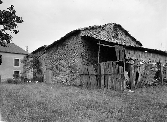 Loubigné, ferme (parcelle 88), élévations postérieures.