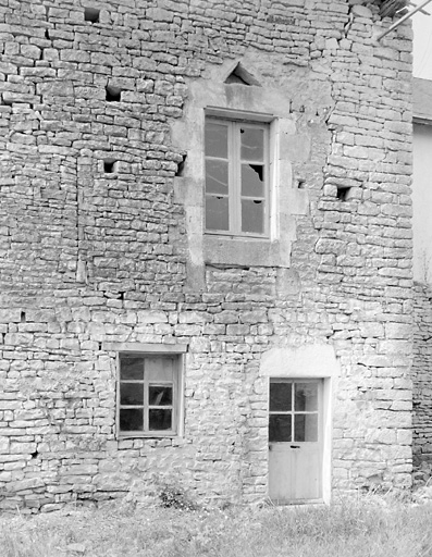 Elévation latérale nord-est, détail.