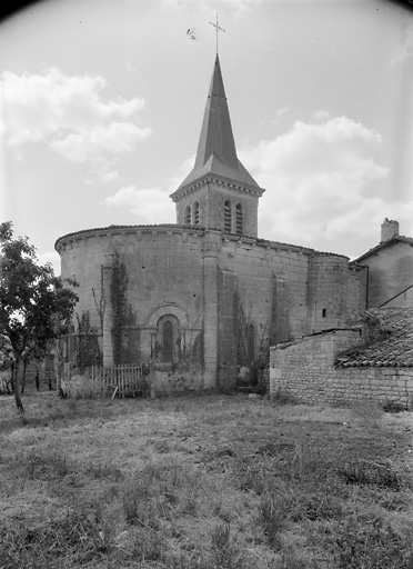 Elévation gauche et chevet.