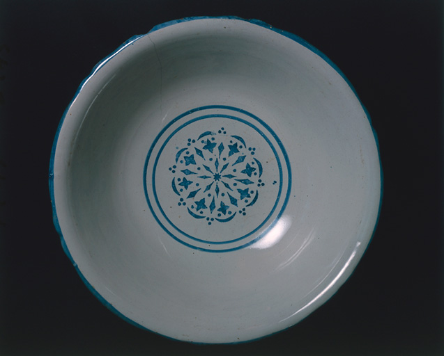 Saladier (6), décor rayonnant