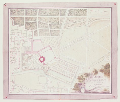 Projet de Cabvoisin, plan de 1778.
