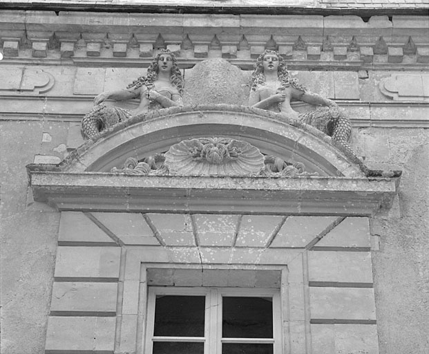 Orangerie, pavillon sud, élévation est, détail.