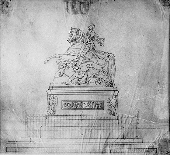 Etude, par Etex, dessin.