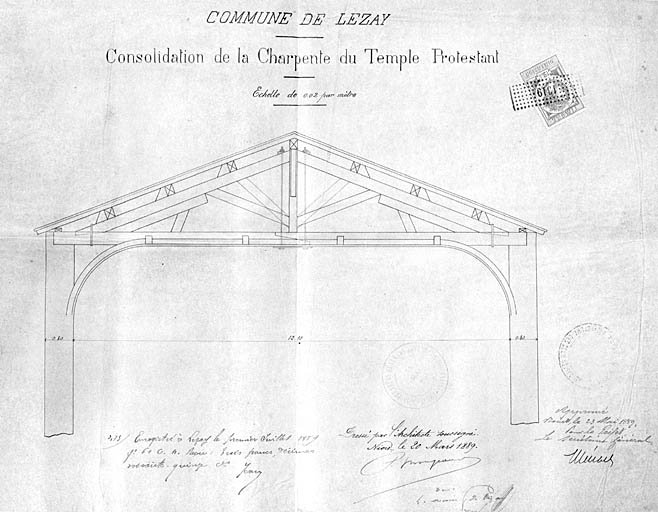 Projet de consolidation de la charpente.