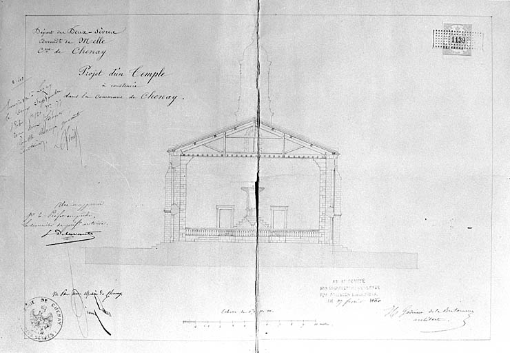 Projet de construction (coupe).