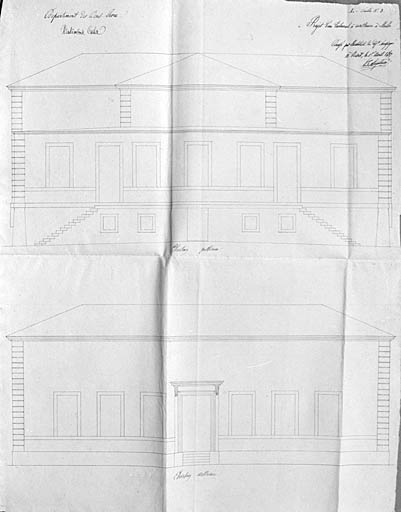 Projet, élévations.