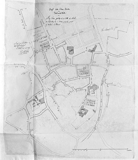 Projet de construction du tribunal, emplacement des terrains éventuels.