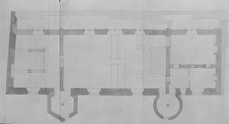 Plan de la salle des audiences.