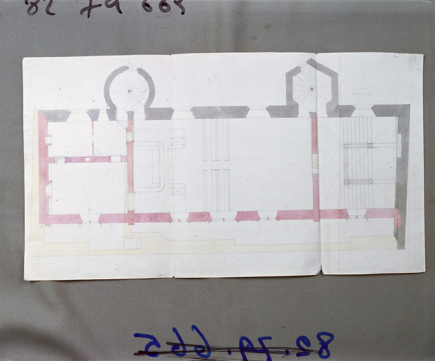 Projet d'une église à édifier.