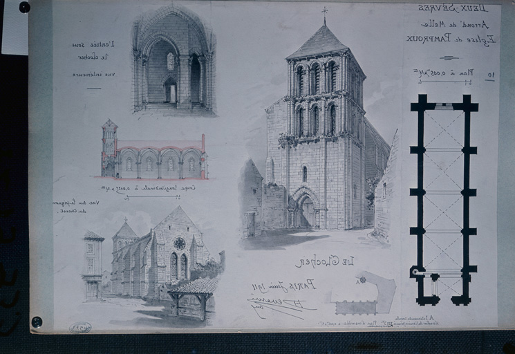 Plans, coupes, élévations.