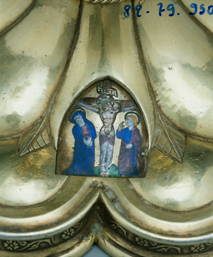 Détail du pied : crucifixion.