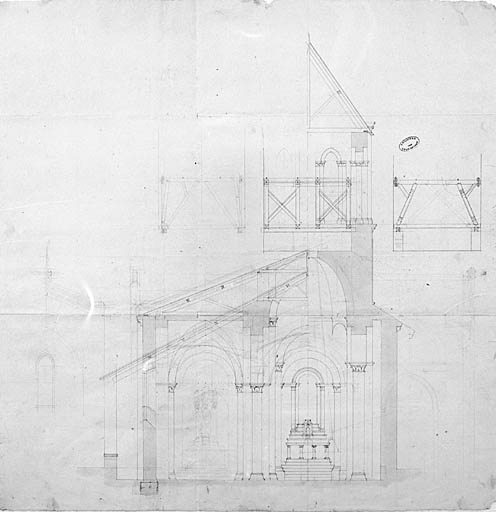 Coupe du transept.