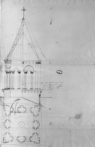 Plan et coupes.