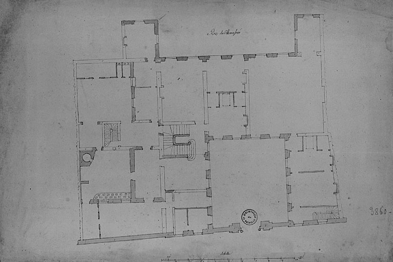 Plan du rez-de-chaussée.