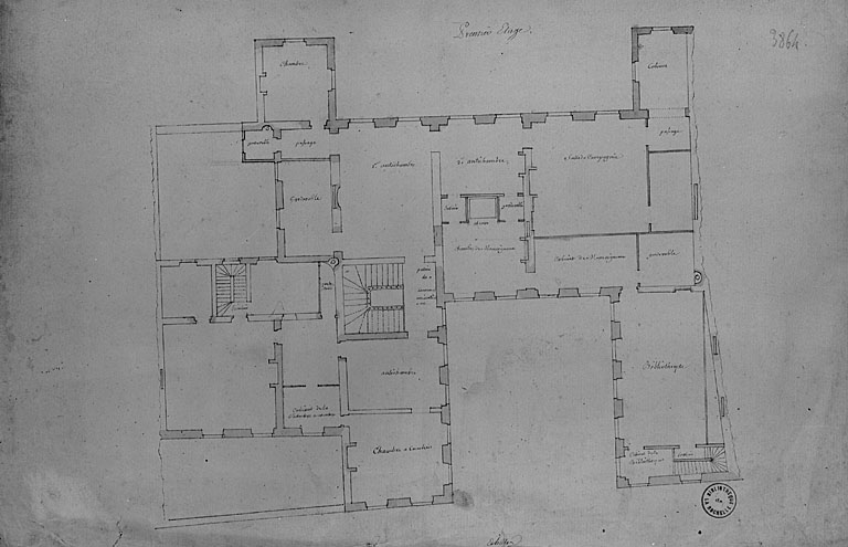 Plan du premier étage.