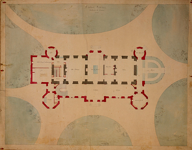 Plan, par E. Demangeat, en 1872.