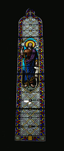 Verrière figurée : saint Jean-Baptiste