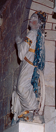 Statue : sainte Catherine d'Alexandrie