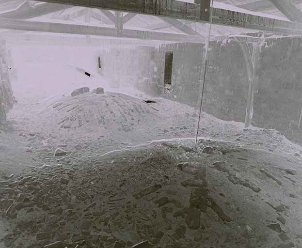 Extrados des voûtes de la nef, vus d'est en ouest.