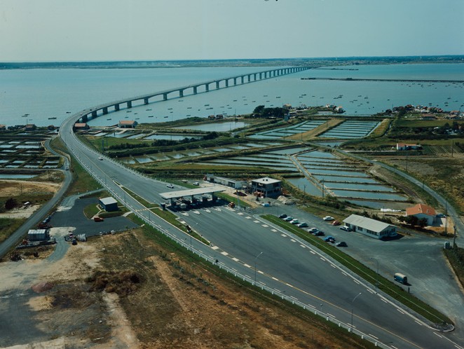 Le pont d'Oléron, vue aérienne sud est.