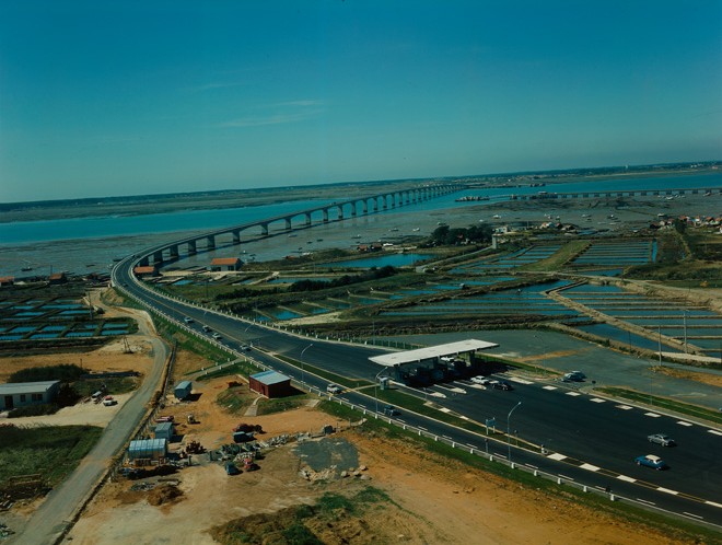 Le pont d'Oléron, vue aérienne.