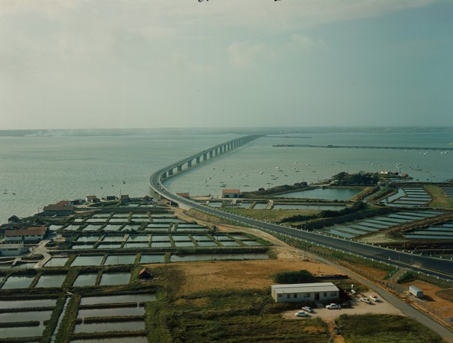 Le pont d'Oléron, vue aérienne.