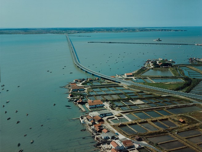 Le pont d'Oléron, vue aérienne.