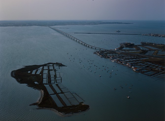 Le pont d'Oléron, vue aérienne nord ouest.