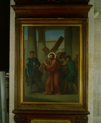 2e station.Jésus chargé de sa croix