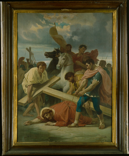 9e station. Jésus tombe pour la troisième fois