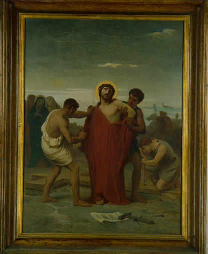 10e station. Jésus dépouillé de ses vêtements
