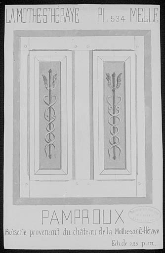 Boiserie peinte.