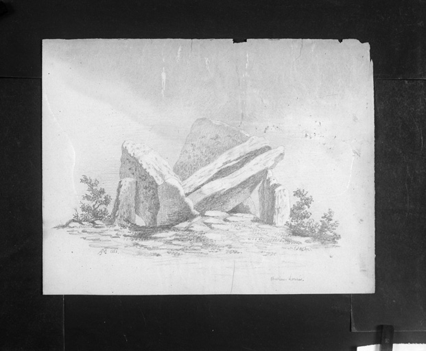 Dolmen d'Arlait à Château Larcher (86).