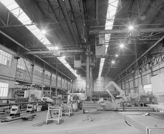 Nouveau bâtiment, atelier mécanique, après 1965.