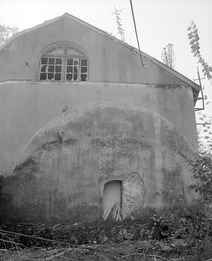L'ancien moulin et l'emplacement de la 2e roue.