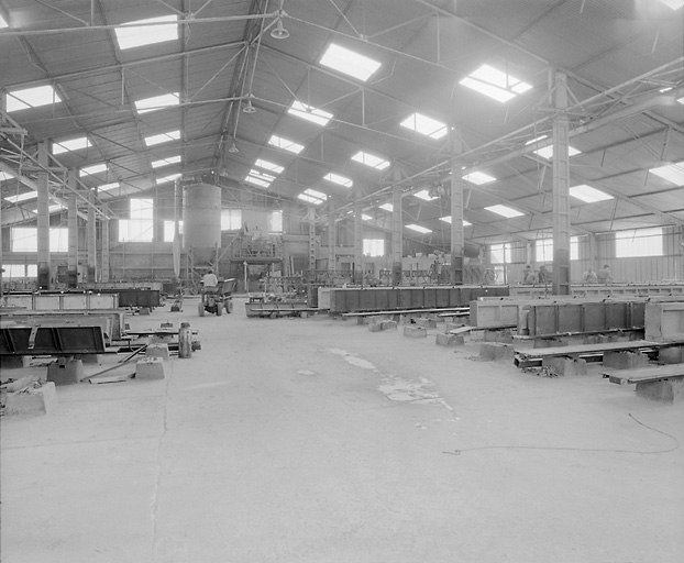 L'intérieur de l'atelier de fabrication.