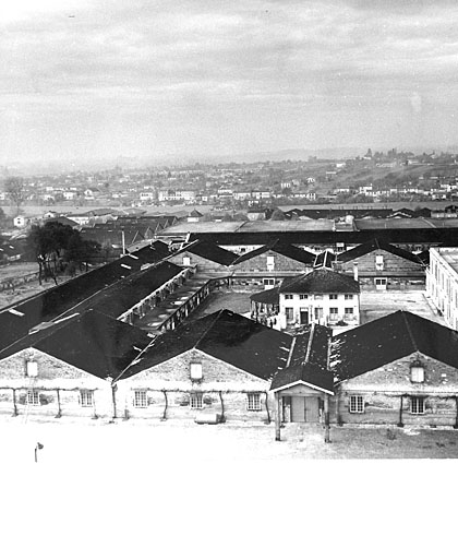 Ancien logis de Gatebourse. Vue aérienne.