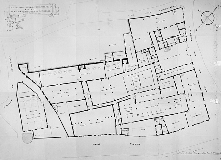 Plan général au rez-de-chaussée.