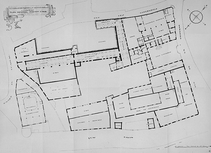 Plan général au premier étage.