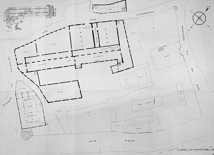 Plan général au deuxième étage.